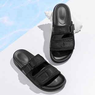 男夏季 防滑一字拖鞋 拖鞋 外穿休闲时尚 男士 室外防水防臭软底沙滩鞋