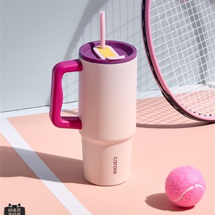 卡罗特巨无霸吸管杯保温杯女士高颜值2025新款水杯女大容量冰霸杯