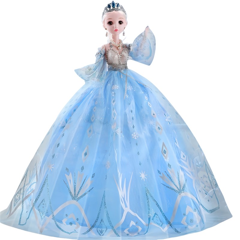 洋娃娃公仔玩具女孩公主2024新款会眨眼睛会说话冰雪60厘米大号