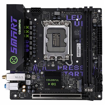 七彩虹h610itx迷你12代17x17台式电脑nas小主机主板cpu套装b760i