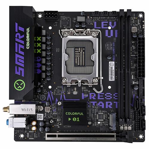 七彩虹h610itx迷你12代17x17台式电脑nas小主机主板cpu套装b760i