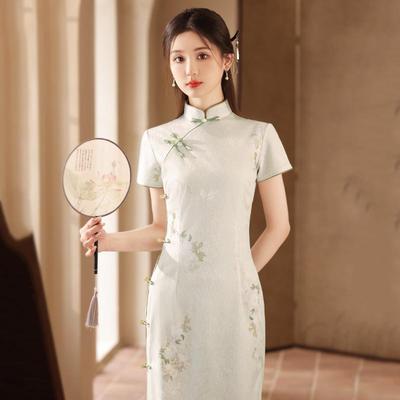 新中式优雅淑女范短袖绝美