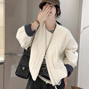 加棉加厚棒球服外套女短款秋冬2025新款宽松高级感小个子夹克上衣