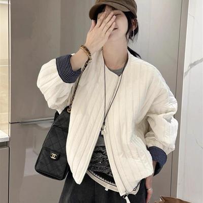 加棉加厚棒球服外套女短款