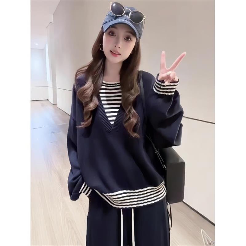 巨好看的早秋穿搭假两件针