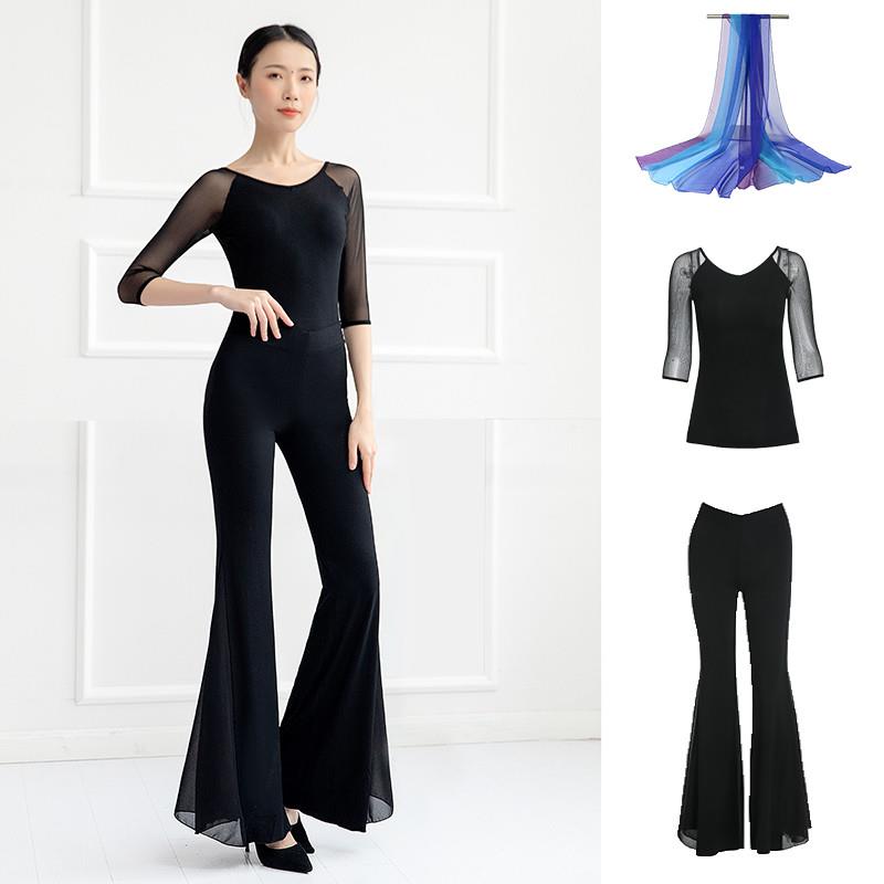 新款形体训练服装女带胸垫