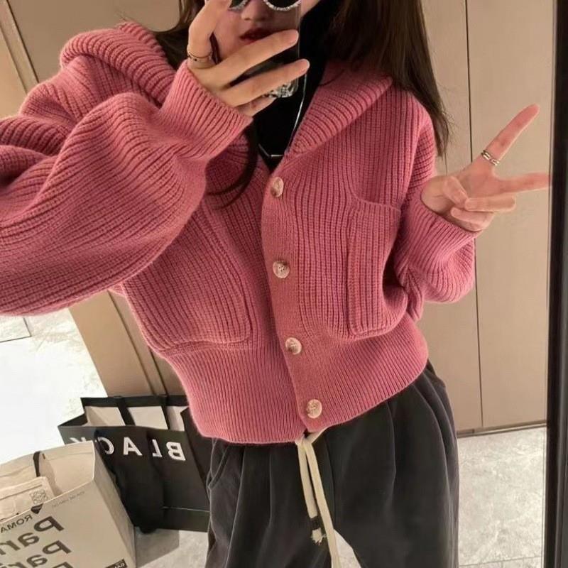 粗棒针秋季外套女2025新款