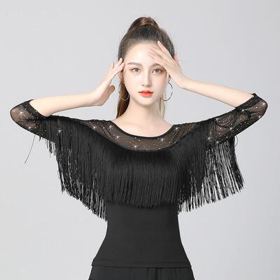 摩登舞上衣女新款练功服广