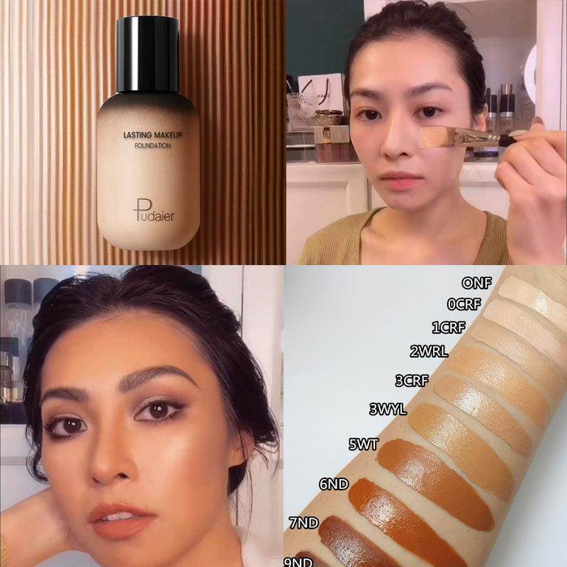 小麦色美黑黄粉底液欧美妆古铜色深肤色免晒遮瑕舞台妆修容底妆