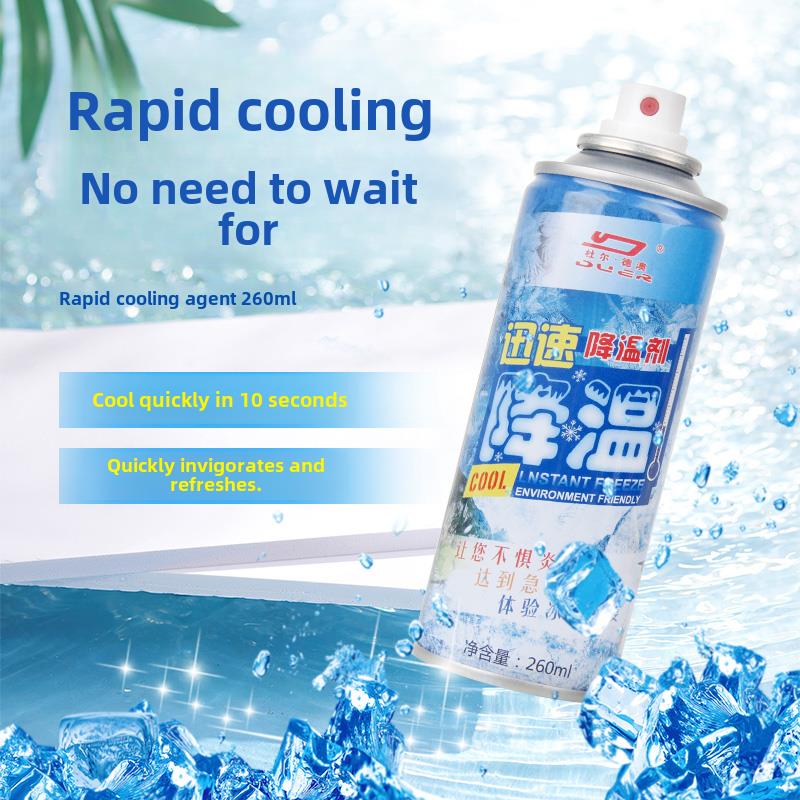 夏季快速冷却，防中暑和减中暑神器，冷却喷雾，室内汽车瞬间冷却