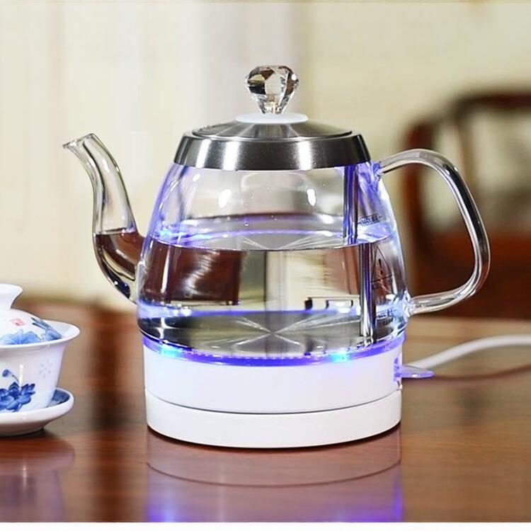 德国玻璃烧水壶家用功夫茶煮开水壶茶壶透明保温电热水壶泡茶专用