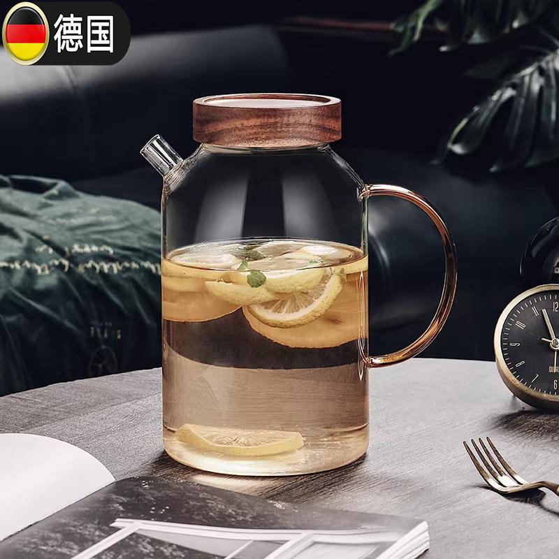 德国高颜值大容量冷水壶家用耐热防爆凉水杯耐高温茶壶冷水壶套装