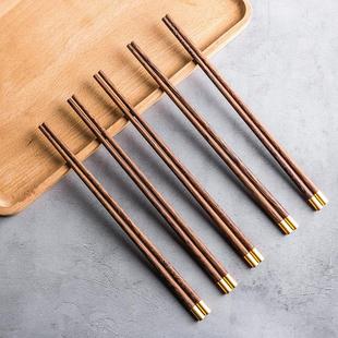 筷子创意高档2024新款 家用中式 鸡翅木筷红檀木筷子简约轻奢加长筷