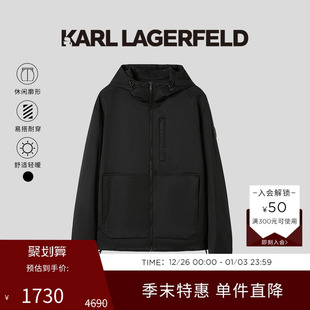 卡尔 棉服轻便保暖男外套25秋新款 KARL LAGERFELD商务休闲短款