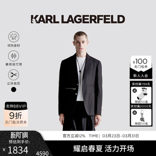 男士 KARL 25春秋轻商务风休闲西服西装 棉 外套老佛爷 LAGERFELD