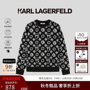LAGERFELD 老佛爷男士 棉 25年秋新品 上衣 老钱风卫衣男士 KARL