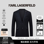 商务正装 KARL 羊毛两粒扣西服外套男士 款 老佛爷卡尔 LAGERFELD四季