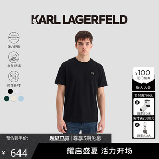 【热卖甄选】KARL LAGERFELD夏季商务休闲通勤短袖T恤老佛爷男装