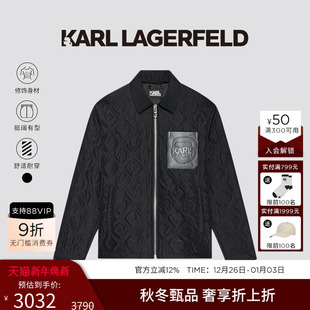 老佛爷男装 棉服外套25秋冬新款 潮 LAGERFELD轻薄高级大气短款 KARL
