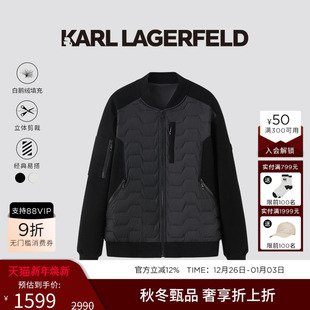 短款 85%鹅绒 羽绒服25冬季 新款 KARL 老佛爷男装 LAGERFELDFELD
