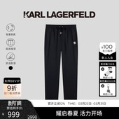 休闲裤 KARL 绵羊毛抽绳男士 新款 老佛爷卡尔拉格斐男 LAGERFELD夏季