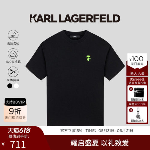 logo印花短袖T恤，简约百搭