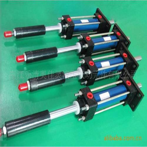 液压油缸前法兰液压缸MOB50*100双出行程可调法兰安装轻型液压缸