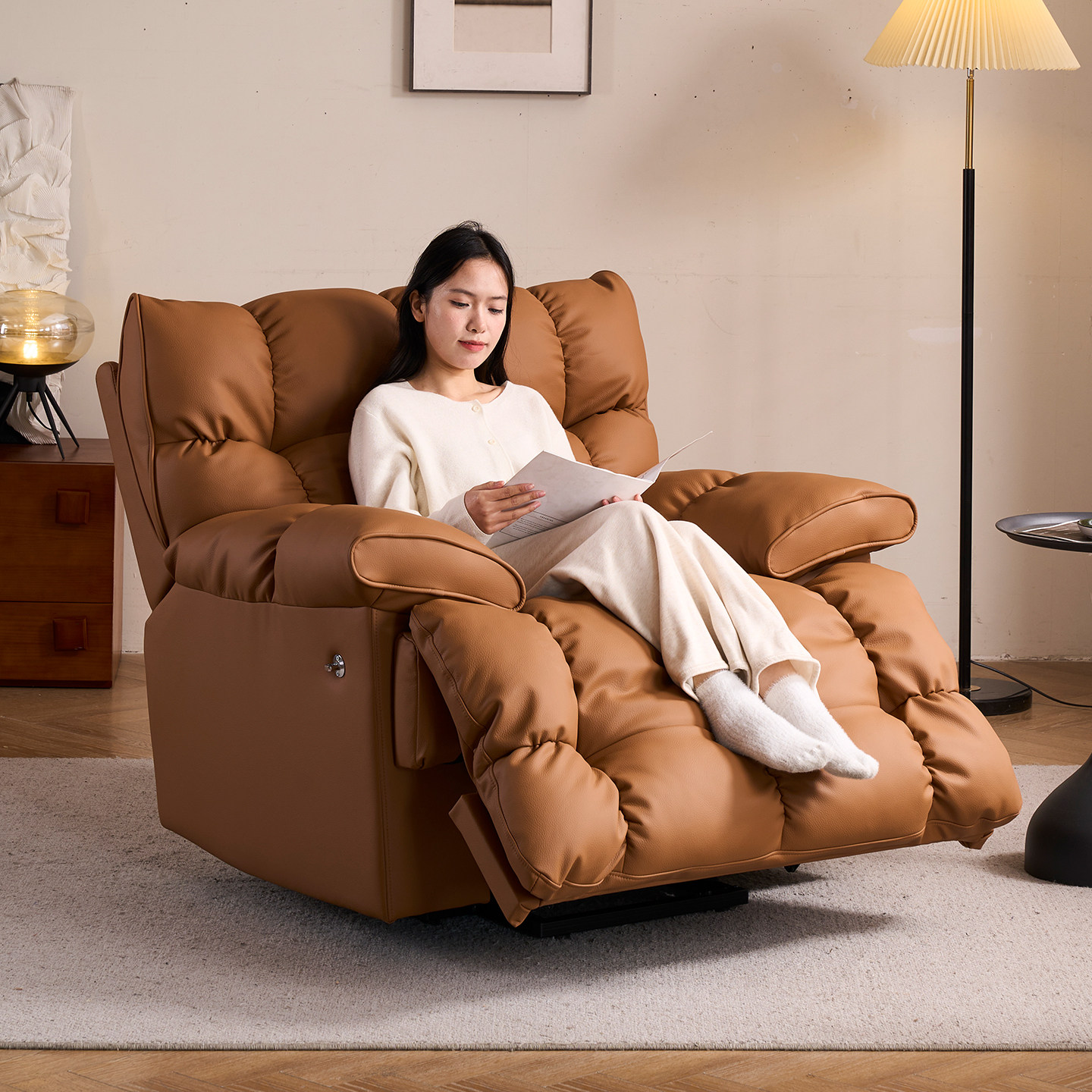 多功能电动单人沙发椅客厅躺椅头等太空按摩椅云朵懒人沙发摇摇椅