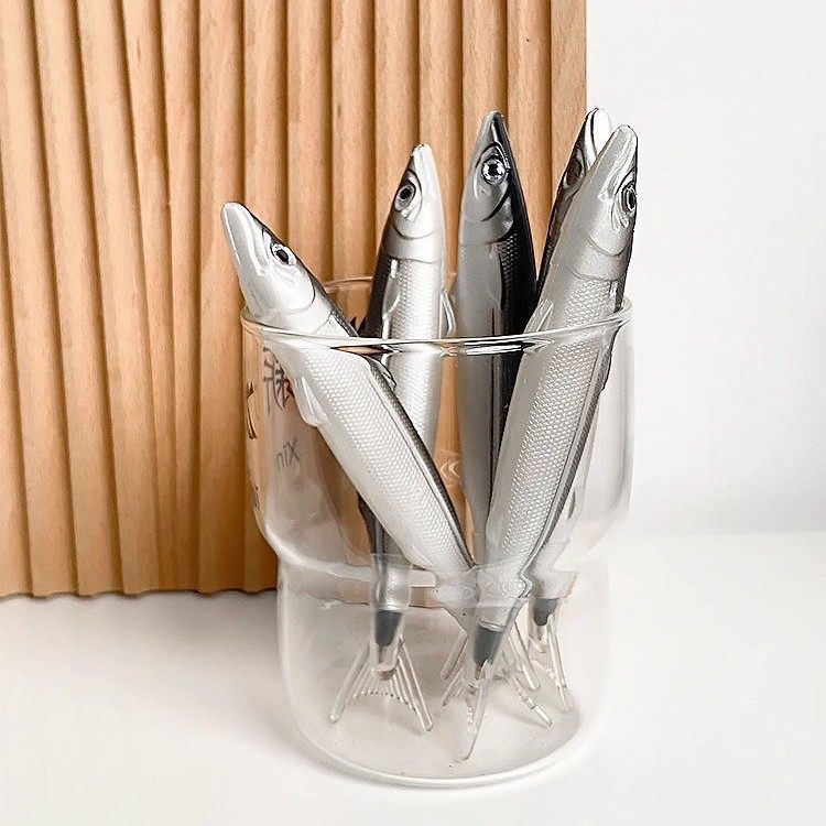 创意搞笑沙雕仿真咸鱼圆珠笔黑色中性笔ins学生文具礼物搞怪笔