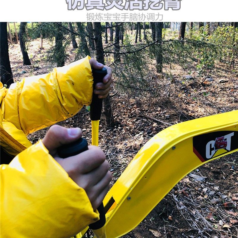 儿童游乐场挖掘机挖沙手动合金挖土机小孩钩机超大可坐人工程车