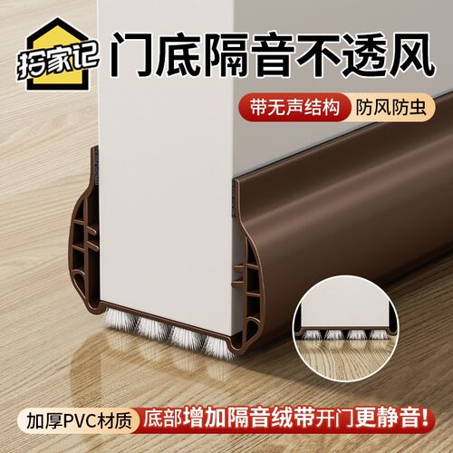 门缝门底密封条防磨毛带门窗缝隙房门隔音卧室挡R风条遮光防风门