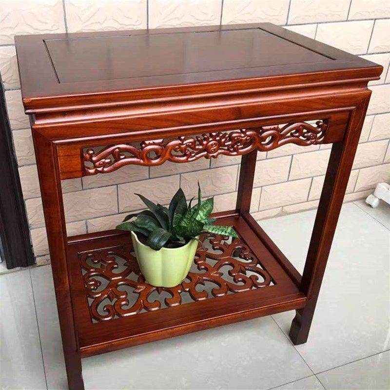 简约现代实木花架鱼缸架子榆木花几盆景奇石桌客厅中式木质置物架,住宅家具,花架/花几,淘宝优惠券,粉丝福利购,淘宝优惠卷