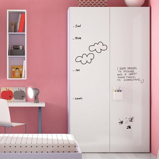 包邮板式家具h整体定制平板移门推拉门木质大衣橱家用衣柜 卧室