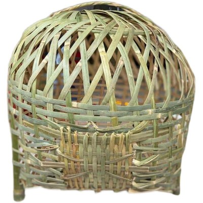 竹编鸡笼鹅笼鸭笼结婚行大礼家禽竹笼子动物笼子大号头层竹青编织