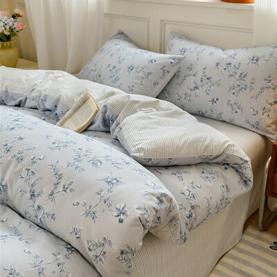 全棉精梳棉~低饱和度全棉40支13372斜纹四件套床用品被套