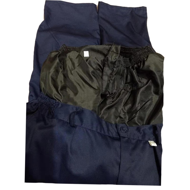 工作服棉裤男耐磨蓝色保暖防寒防风劳保冬季加厚棉衣棉裤套装