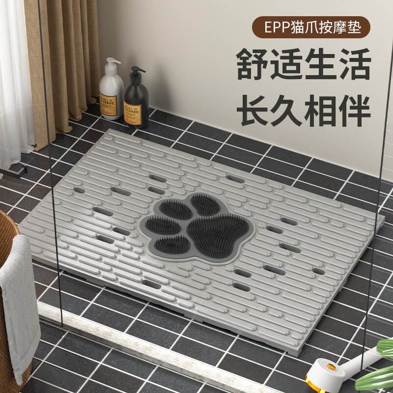 EPP猫爪按摩垫防滑垫浴室吸盘脚垫淋浴房洗澡地垫厕所卫生间防水