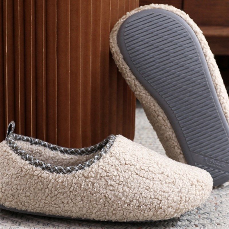 棉拖鞋男秋冬毛绒包跟静音防滑情侣拖鞋男女居家用软底无声木地板,居家布艺,居家棉拖/棉鞋,淘宝优惠券,粉丝福利购,淘宝优惠卷
