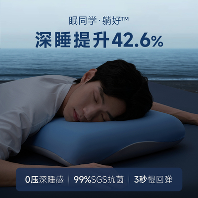眠同学深度睡枕护颈椎记忆棉成人枕头套枕芯一套助睡眠枕头礼盒装
