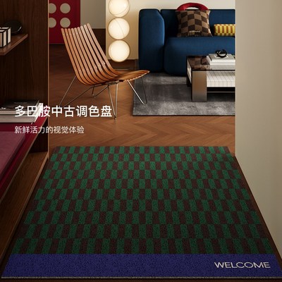 午后柏林中古丝圈地垫入户门垫门外进门口防滑耐磨耐脏可裁剪脚垫