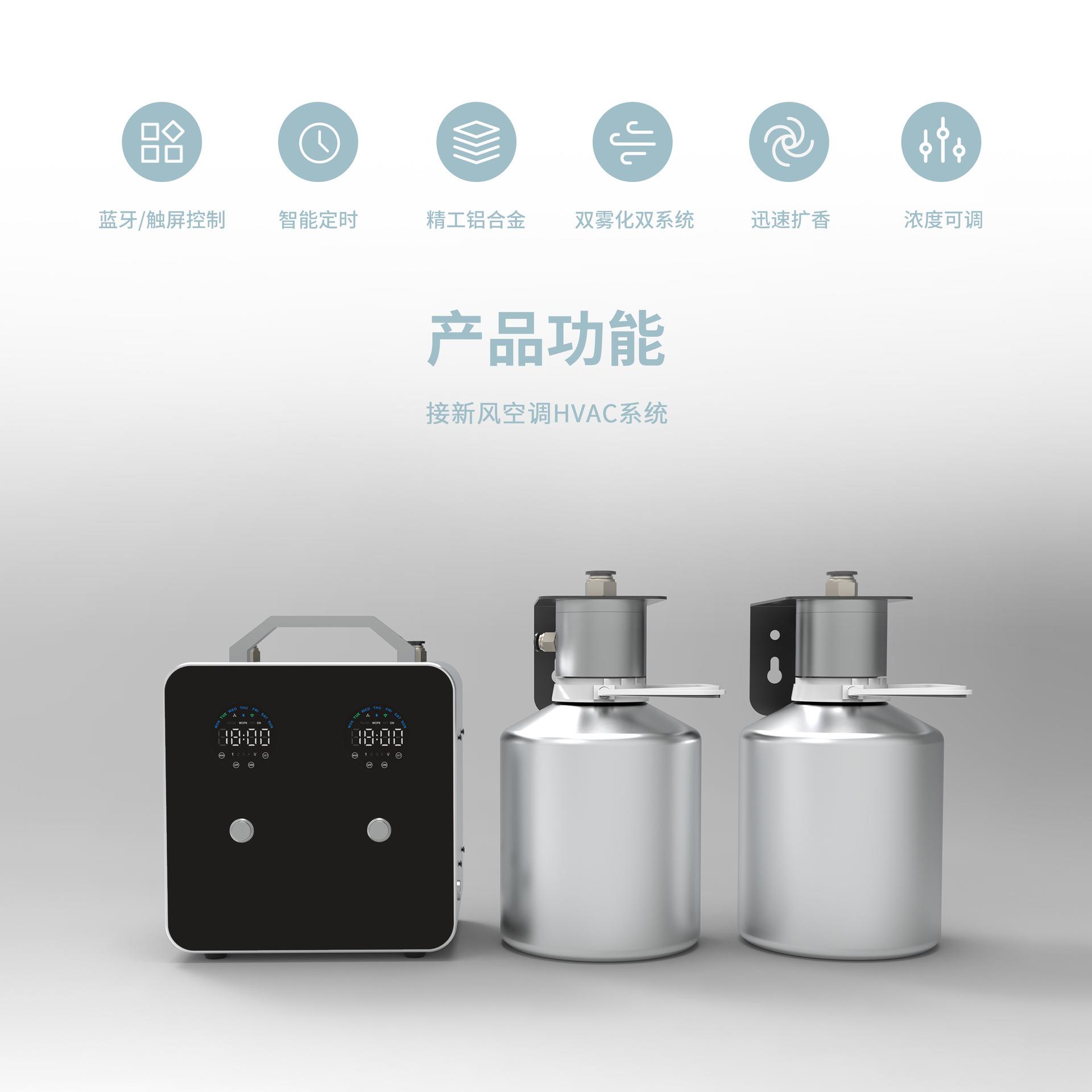 商场新风系统香薰机酒吧智能香氛机精油扩香器2.5L大容量Diffuser