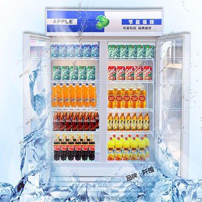 展示柜冷藏保鲜柜单门饮料柜商用双开门立式啤酒冰柜超市冰垒德株