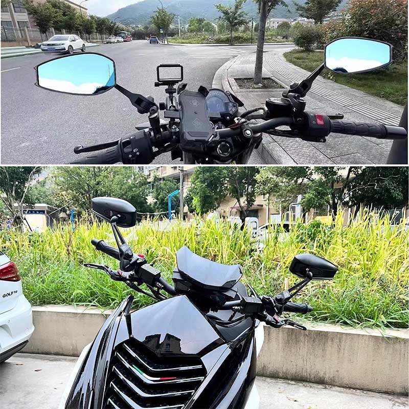 适用黄龙300 600 贝纳利500 502C 302 752S改装合金后视镜 反光镜