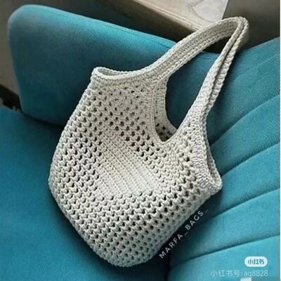 DIY手工毛线钩织夏日小号菜A篮子包钩针diy编织材料包成品