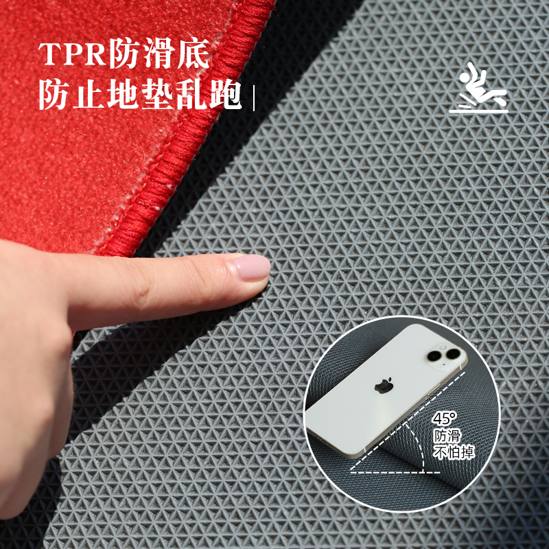 入户门垫进门地垫2024龙年新年红色喜庆门口垫子家用防滑耐脏地毯