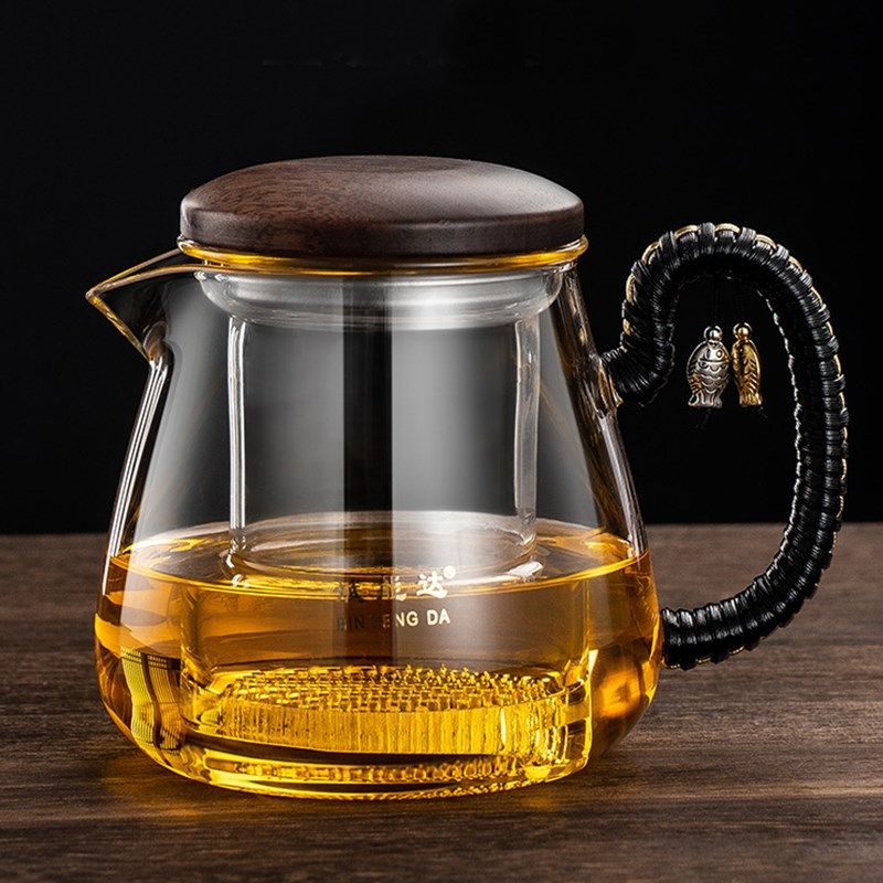 加厚玻璃泡茶杯茶m水分离冲茶器办公室不锈钢内胆泡茶壶花茶红茶