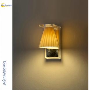 意大利进口中古床头壁灯简约创意包豪斯客厅卧室走廊书房围感墙灯