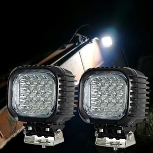 强光工作灯 工程车LED射灯货车挖机推土机农用车前大灯12V24V通用