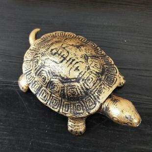 铸铁乌龟烟灰缸带盖创意客厅茶几家用装饰品摆件男友老公老爸礼物