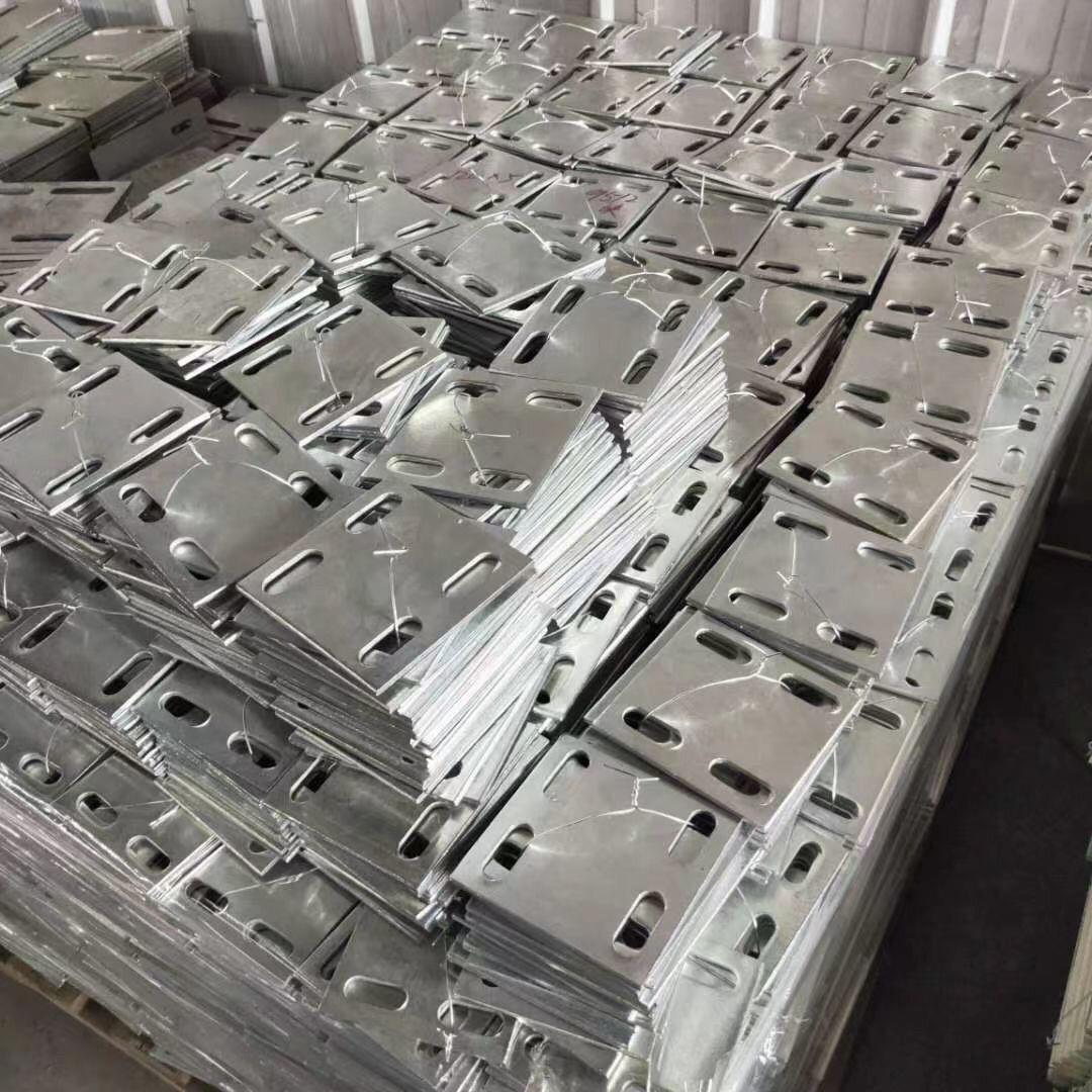 镀锌铁板预埋件幕墙配件钢管底座工程钢板钢结构连接件预埋板